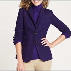 J. Crew purple hacking blazer